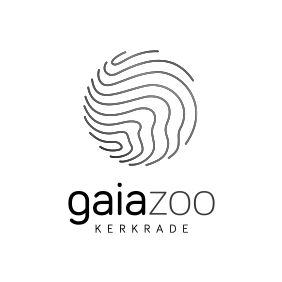 Zwart-wit logo GaiaZoo Kerkrade