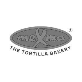Zwart-wit logo Mexma - The tortilla bakery