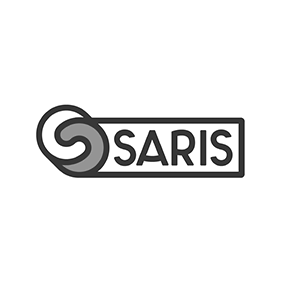 Zwart-wit logo Saris