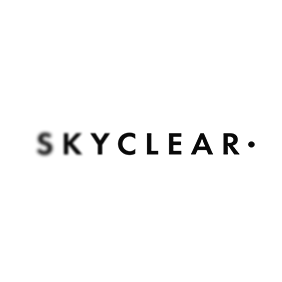 Zwart-wit logo Skyclear