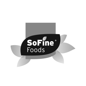 Zwart-wit logo SoFine Foods