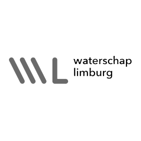 Zwart-wit logo Waterschap Limburg