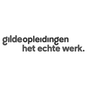 Zwart-wit logo Gilde opleidingen