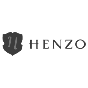 Zwart-wit logo Henzo