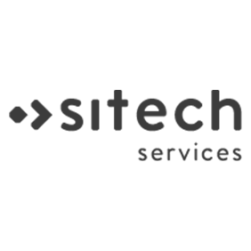 Zwart-wit logo Sitech Services