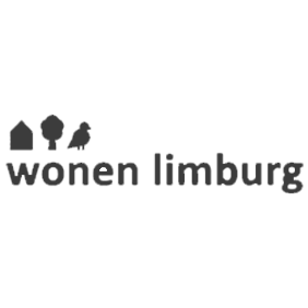 Zwart-wit logo Wonen Limburg